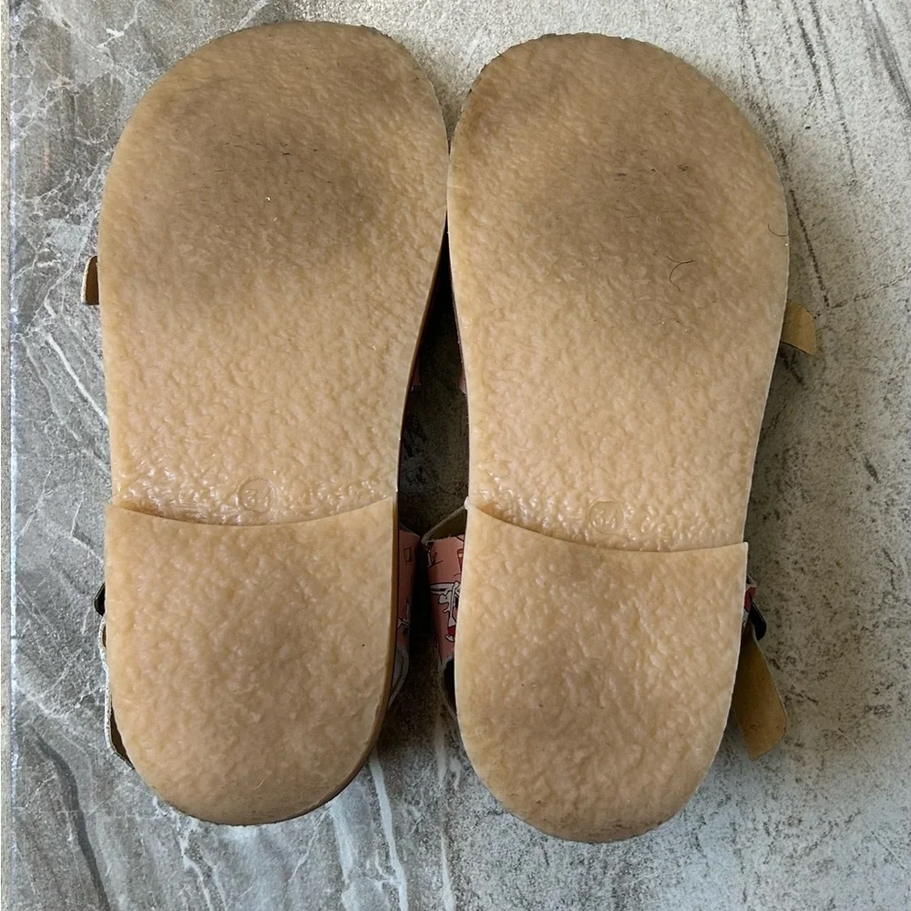 Young Soles Sonny Pink Sandals, Size 34 EU, 3 US